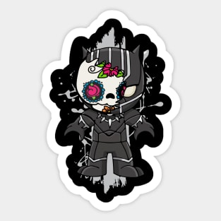 Black panther dia de los muertos Sticker